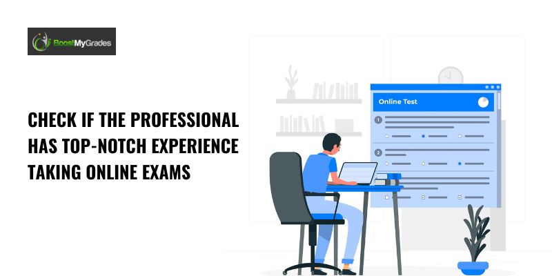 experience taking online exams